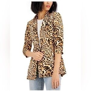 Brand New INC International Concepts  Animal-Print Blazer,